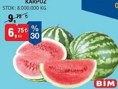 KARPUZ KG fiyat ve kampanya bilgisi